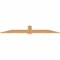 Ekena Millwork Eugene Smooth Timber Gable Bracket, Western Red Cedar, 84"W x 14"H x 1 1/2"D x 5 1/2"F, 4/12 Pitch GBW084X14X0206EUG00SWR - alternate 3